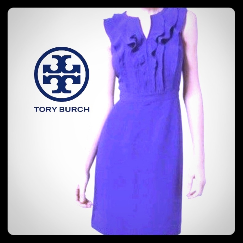 Tory Burch 100% Silk Cocktail Dress Size 4 EUC